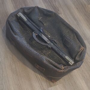 Vintage Buffalo Leather Duffle Bag